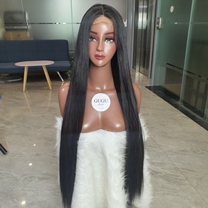 Perruque en cheveux humains vietnamiens naturels, couleur naturelle, lisses, 38 pouces, prix de gros, double trame, tissage de cheveux, sans nœuds, CHEVEUX - Product Image 2