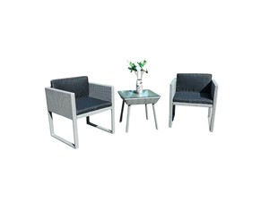 Ensemble de café bistro en polyrotin PRCF-124, mobilier d'extérieur fabriqué au Vietnam - Product Image 2