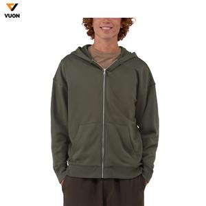 OEM 2025 Boxy Fit Hoodie para hombres 1:1 Impreso Zip-Up Pullover Bordado Collar Loose Fit Otoño Temporada Sudaderas con capucha - Product Image 5