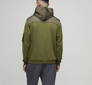 Sudadera con Capucha Personalizada OEM para Hombre, Estilo Informal, Multicolor, con Parches, de Algodón, Lisa, para Correr, Holgada - Product Image 3