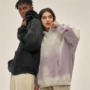 Personalizado de peso pesado 360 Gsm gota hombro Sudadera con capucha fabricantes en blanco 100% algodón de gran tamaño de alta calidad sudaderas con capucha - Product Image 2