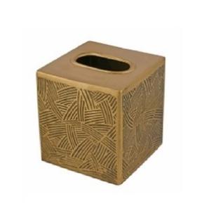 Boîtes classiques de porte-mouchoirs en métal en laiton rayé massif doré pour la cuisine à manger nouveaux porte-serviettes conçus à des prix moins chers - Product Image 1