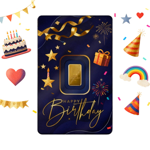 Confezione di sicurezza in plastica trasparente per lingotto d'oro da 1g della Mint ufficiale, con blister, regalo di <span class=keywords><strong>buon</strong></span> <span class=keywords><strong>compleanno</strong></span> (solo custodia vuota) - Product Image 6