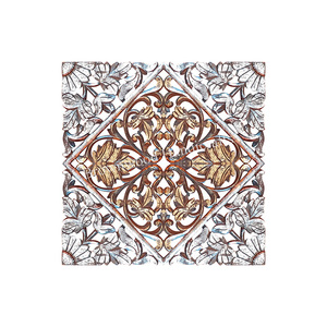 Premium Interior decorativo MDF tallado a mano Panel colgante de pared Panel de pared de forma cuadrada para habitación Oficina Hogar Venta directa de fábrica - Product Image 4