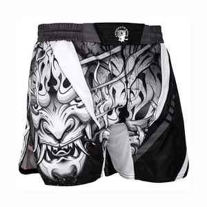 Shorts de MMA personnalisés de haute qualité, impression par transfert thermique, écologiques, respirants, à séchage rapide, en polyester/coton, rash guard - Product Image 1