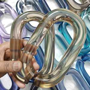 Cadena de Resina Acrílica de Estilo Retro Hecha a Mano, Disponible en Todos los Colores, Cadena de Eslabones Gruesos de Moda con Forma de Ángel y Búho Extraíble - Product Image 1