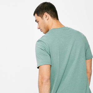 Camisetas de estilo personalizado para hombre de alta calidad 100% algodón Casual liso manga corta de tejido de punto talla grande impresión digital venta - Product Image 3