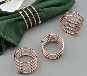 Servilletero de pieza auténtica, servilletero de Metal acabado a mano, anillo decorativo para ajuste de cena, servilletero clásico a prueba de herrumbre - Product Image 4