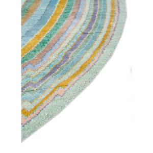 Tapis géométriques modernes de la collection Indradhanush Ki Duniya, rectangulaires en peluche pour salon et chambre, fabriqués à la machine en polyester uni - Product Image 2