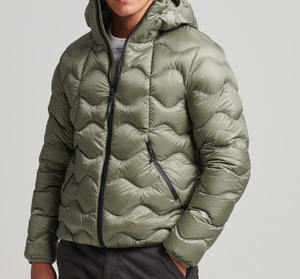 Chaqueta de plumón para hombre, elegante y de temporada, con relleno resistente, ligera, para movimiento, OEM ODM, cómoda, para invierno - Product Image 2