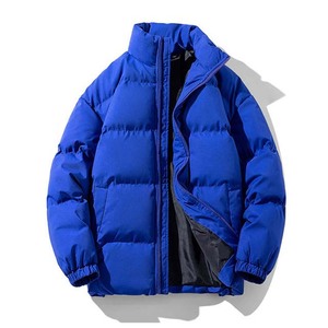 Chaqueta de plumón impermeable cálida de estilo de moda personalizada para hombre, chaqueta acolchada de burbujas acolchada de color sólido para invierno al por mayor, OEM - Product Image 2
