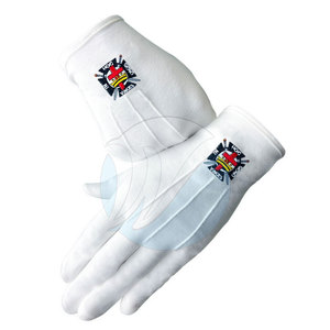 Guantes masónicos de seguridad para las manos de nuevo diseño Guantes masónicos unisex MOQ bajo Guantes masónicos cómodos - Product Image 1