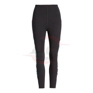 Leggings de yoga taille haute pour femmes taille haute qualité séchage rapide respirant contrôle du ventre Spandex/Polyester personnalisé grande taille solide - Product Image 1