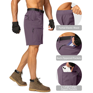 Pantalones Cortos de Trekking de Alto Rendimiento para Hombre, Pantalones Cortos Tácticos de Secado Rápido para Senderismo, Pantalones Cortos Cargo al por Mayor para Hombre - Product Image 2