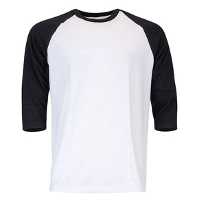 Hombres de alta calidad poliéster/algodón mangas raglán Muscle Fit camisetas para la venta hombres camiseta raglán en blanco - Product Image 4