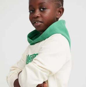 Oem servicio muestra fábrica al por mayor sudadera de gran tamaño niños bordado lavado a la piedra logotipo personalizado sudaderas con capucha de algodón - Product Image 3