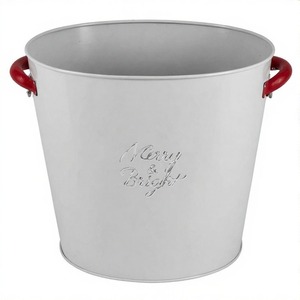 Jardinière en métal galvanisé Northlight Charm pour décor de jardin de Noël Idéal pour planter des fleurs d'hiver près des entrées ou des sentiers - Product Image 2