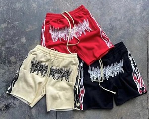 Camiseta de algodón sublimado personalizada, pantalones cortos de baloncesto con logotipo impreso Vintage, ropa deportiva unisex para adultos, pantalones cortos de baloncesto de malla estampados - Product Image 5