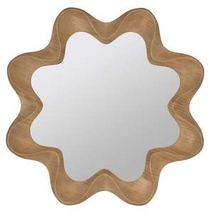 Miroir mural moderne en bois d'acacia et résine avec cadre pour salon, chambre à coucher, hall, décoration intérieure, miroir en bois de luxe, incrustation de résine - Product Image 2