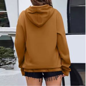 Sweat-shirt polaire surdimensionné pour femmes sweat à capuche à manches longues pour l'hiver et l'automne respirant Y2K tenues de mode BD - Product Image 2