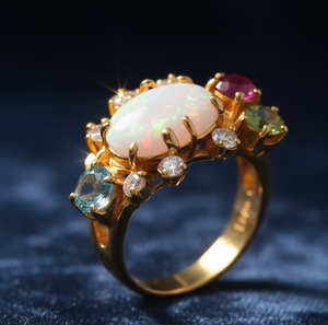 Boucles d'oreilles artisanales multi-tones et multi-formes en argent sterling 925, plaqué or 18 carats, bague pour usage quotidien, taille US 6, à prix de gros - Product Image 2