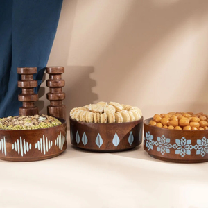 New Arrival Elegant Arabic Pattern Wooden Cake Stand Candy Stand <b>Chocolate</b> Stand for <b>Ramadan</b> Made in Vietnam - Product Image 3