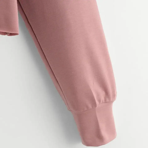 Venta al por mayor diseño personalizado elegante de manga larga cuello redondo crop top polar señoras Sudaderas personalizadas para las mujeres - Product Image 6