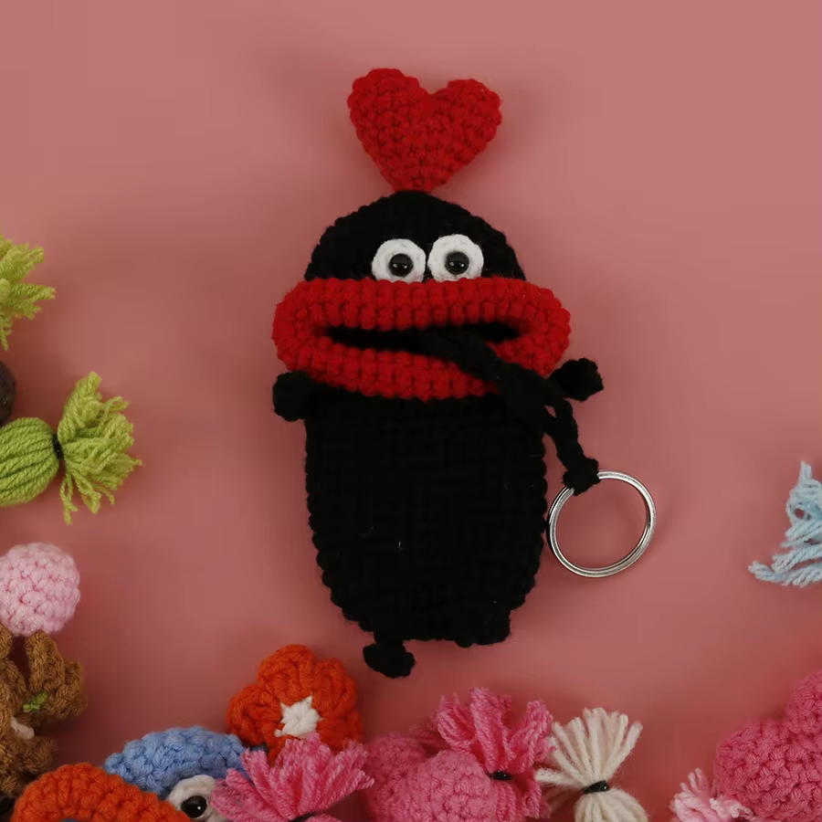 Style bouche de saucisse noire