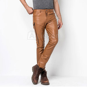 Pantalon en cuir pour homme Offre Spéciale fabriqué au Pakistan Pantalon en cuir léger pour homme avec logo personnalisé à vendre - Product Image 1