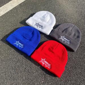 Venta al por mayor de gorros con logotipo personalizado gorros de lujo de acrílico en todo Jacquard Beanie sombreros de punto cálido Beanie sombreros para hombres y mujeres gorras - Product Image 3