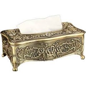 Fleurs et feuilles en métal Designer Modern Creative Art High Standard Quality Tissue Paper Holder & Boxes du fabricant indien - Product Image 6