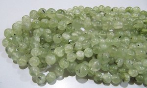 Cuentas redondas lisas de ágata de jade Esmeralda natural 8 mm vendidas por cuerda 13 pulgadas de largo - Product Image 3