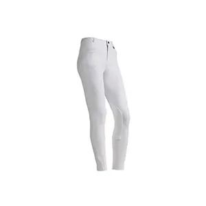 Pantalones de equitación para hombre y mujer con logotipo personalizado con agarre de silicona, parche para la rodilla, equipo deportivo para protección de espinilleras - Product Image 1
