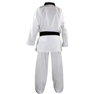 Combinaisons de karaté en coton unisexe de bonne qualité, logo personnalisé, vente en gros, vêtements d'arts martiaux, uniforme de taekwondo pour hommes et femmes, uniforme de combat - Product Image 3