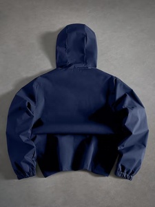 New Arrival Men's Waterproof <b>Zip</b>-<b>Up</b> Windbreaker <b>Jacket</b> PU Coated Zipper Closure High Quality with Inner Mesh Lining Colour - Product Image 3