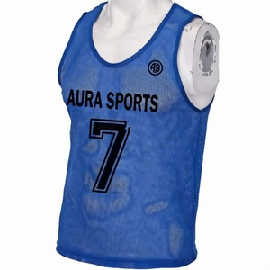 Chalecos Deportivos Personalizados con Logotipo y Números para Equipos de Fútbol, Chalecos de Malla para Prácticas Deportivas, Ropa Deportiva para Adolescentes, Malla de Poliéster de 100g - Product Image 1