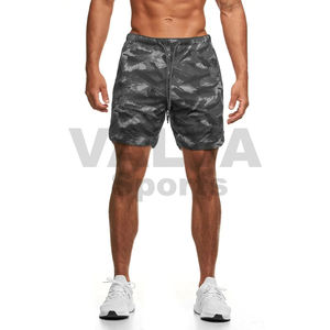 Short de sport en coton pour hommes, style fitness décontracté, avec logo personnalisé, taille XS, pour la musculation - Product Image 3