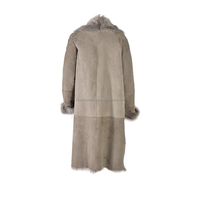 Manteau long en peau de mouton beige pour femme, modèle OEM 2026, 100 % haute qualité, grande taille, mode hiver, chauffant, imperméable et coupe-vent