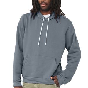 Bella + Canvas 3719 Premium nuevo estilo de talla grande cuello redondo Camiseta de manga larga para hombres Casual pulóver bolsillo Streetwear sudaderas con capucha - Product Image 1