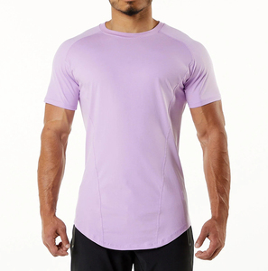 Factory Custom Logo Muscle Fit T Shirt Crew Neck Short Sleeves Blank Drifit <b>Tshirt</b> for Mens - Product Image 1