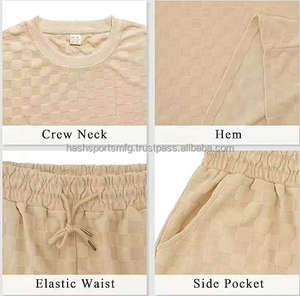 ชุดเซ็ตเสื้อยืดแขนสั้นและกางเกงขาสั้นผู้ชายไซส์ใหญ่พิเศษ 5XL สำหรับฤดูร้อน แห้งเร็ว พิมพ์ลาย  รับผลิตตามแบบ OEM พร้อมโลโก้ของผู้ผลิต - Product Image 2