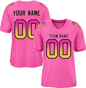 เสื้อฟุตบอลผู้ชายแบบอเมริกันผ้า100% โพลีเอสเตอร์แห้งเร็วระบายอากาศได้ดีเสื้อทีมตาข่ายสั่งทำขนาดใหญ่พิเศษตัวเลือกแบบสั้น OEM - Product Image 1