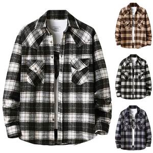 Veste décontractée unisexe en polaire et flanelle d'hiver respirante coupe-vent écologique réversible épaisse pour jeunes - Product Image 2