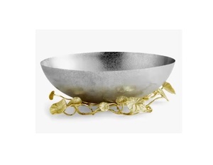 Base de latón de hoja de plata y oro de calidad superior, tazón elegante de metal perfecto para dátiles, dulces, tazón para servir al precio más barato - Product Image 1