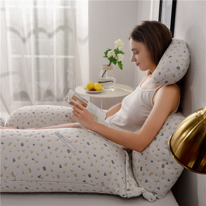 Oreiller <span class=keywords><strong>de</strong></span> maternité Hesen, best-seller, OEM ODM, doux et confortable, pour femmes enceintes - Product Image 4