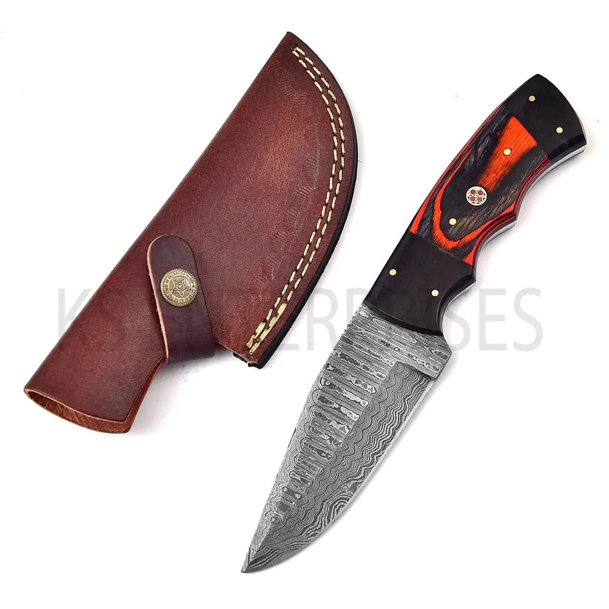 Высококачественный лучший мини нож для выживания с фиксированным лезвием уличный Охотничий Тактический дамасский охотничий нож