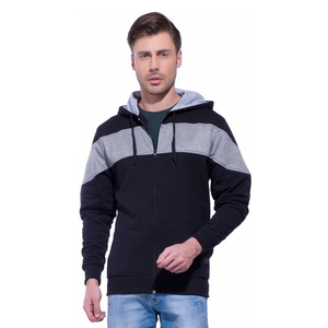 Sweat à capuche de poche kangourou unisexe personnalisé de haute qualité Design de couleur différente à la mode pour hommes 100% coton pour l'hiver - Product Image 2