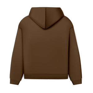 <b>Men's</b> Winter 100% Cotton Oversized Drop Shoulder Fleece Sweatshirt Hoodie Soft Warm Embroidered Casual Wholesale OEM Service - Product Image 6