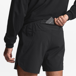 Custom Solid <b>Eco</b>-Friendly Blank Single Layer Polyester/Cotton Men's Running Gym Quick Dry Plus Size Shorts - Product Image 5