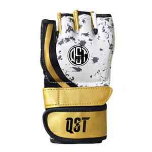 Guantes de MMA Profesionales de Cuero Duradero para Entusiastas de las Artes Marciales y el Boxeo, Entrenamiento de Combate, Medios Dedos Ajustables - Product Image 5